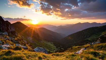 Mountain sunset vista (5)