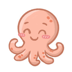 Cute octopus illustration 