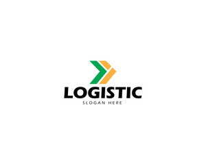 logistics logo design illustration with modern concept