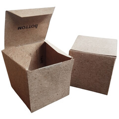 open cardboard box