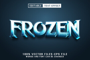 Frozen 3d Text - Editable Text Effect