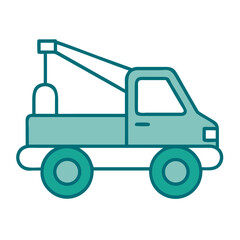 Construction Truck Icon for Web and Graphic Design