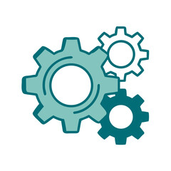 Gear Settings Icon for Web and Graphic Design