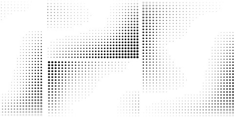 Dot black Background, Halftone Texture, Gradient Dots Pattern space simple. Modern pattern