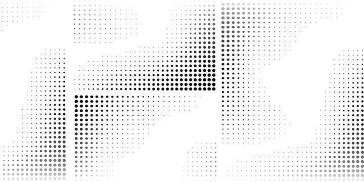 Dot black Background, Halftone Texture, Gradient Dots Pattern space simple. Modern pattern