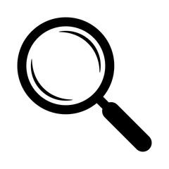 Magnifying Glass Icon, Search Icon,  Zoom Tool Symbol.