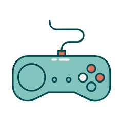 Retro Gamepad Icon for Web and Graphic Design