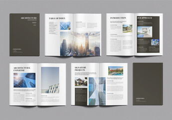 Architecture Portfolio Brochure Template Design