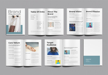 Brand Strategy Layout Template Design
