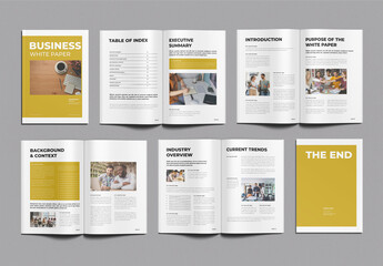 Business White Paper Template Design