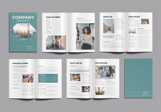 Company Profile Brochure Template Design