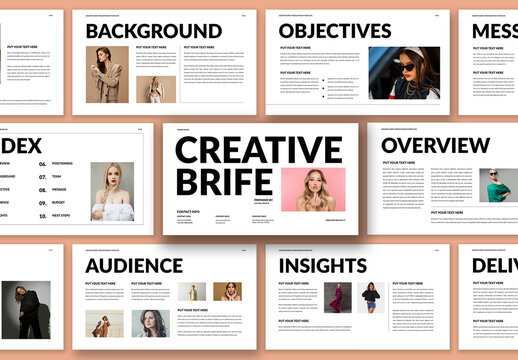 Creative Brief Presentation Template Design