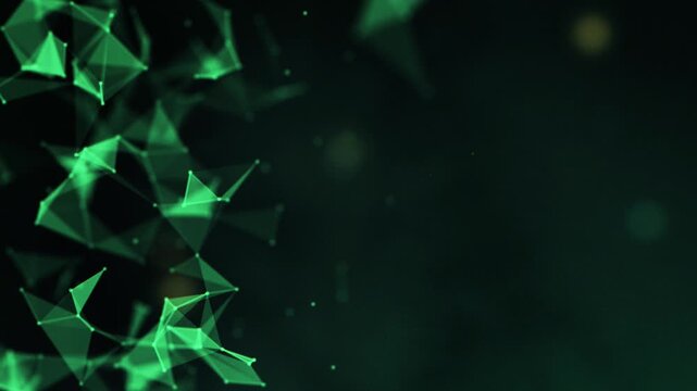 Dynamic plexus Background of Nodes and Connecting Lines