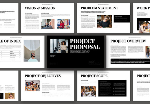 Project Proposal Presentation Template Design