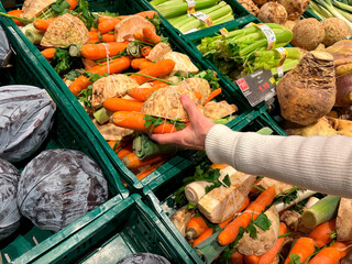 Frisches Gem&uuml;se aus dem Supermarkt