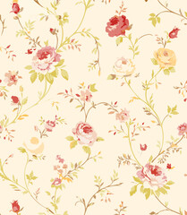 Small flowers, Daisy flowers, pattern on a yellow background with a wild flowers of different sizes artwork for tattoo, fabrics, souvenirs, packaging, greeting cards and scrapbooking