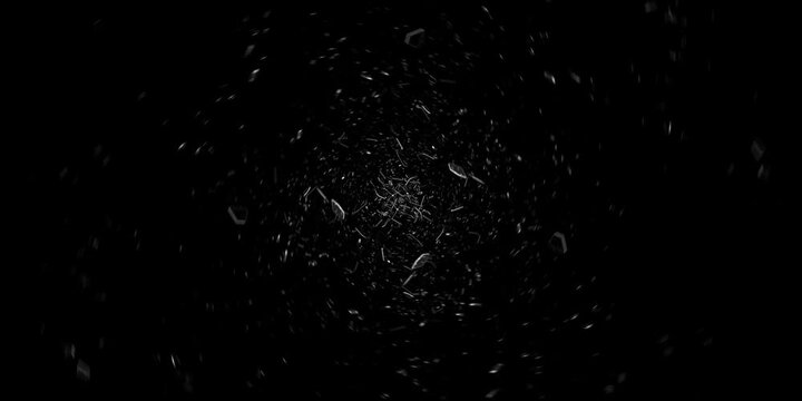 shattered glass, cracked window glass, vfx, 3d animation glass fracture effect. crystal glass panel is broken shattering in explosion with flying pieces, Broken Crack visual effect 