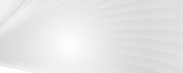 Abstract  white and gray color, modern design stripes background with geometric round shape. Vector illustration.