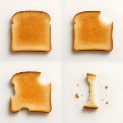 Realistic toasted Bread Bite Sequence