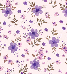 Small flowers, Daisy flowers, pattern on a yellow background with a wild flowers of different sizes artwork for tattoo, fabrics, souvenirs, packaging, greeting cards and scrapbooking