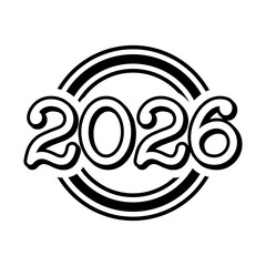 2026 vector design silhouette