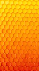 Vibrant Honeycomb Hexagon Pattern Background - Abstract Geometric Beehive Texture with Warm Gradient