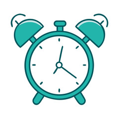 Twin Bell Alarm Clock Icon for Web and Graphic Design