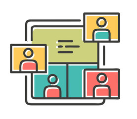 Online video conference featuring multiple participants