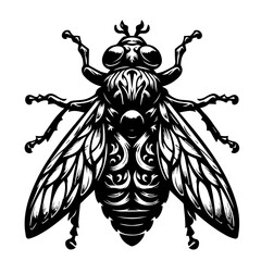 vector illustration of a bee