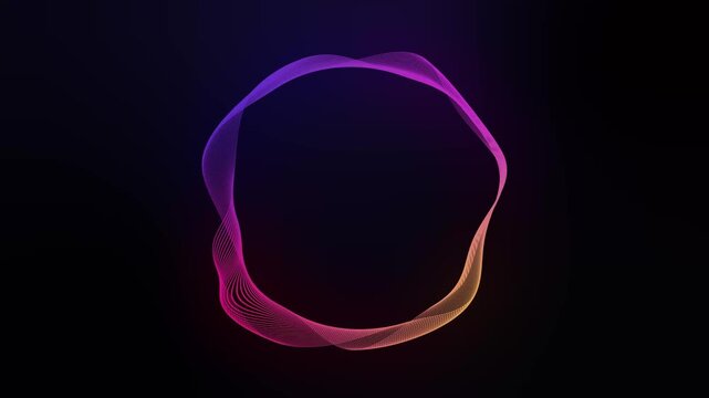 Dynamic Abstract Line Background | Futuristic Motion Graphic with Flowing Lines and Gradient Waves