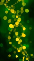 Fototapeta premium Generative AI molecular helix bokeh light streaks abstract science.