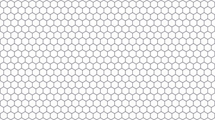 Seamless honeycomb pattern gray hexagonal grid on white background vector design for wallpaper and textile