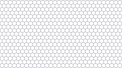 Seamless honeycomb pattern gray hexagonal grid on white background vector design for wallpaper and textile
