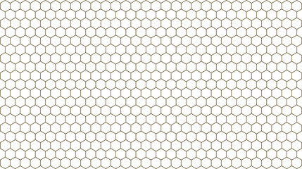 Seamless honeycomb pattern simple geometric vector background for textile and surface design isolated on white