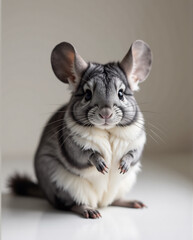 Gray Chinchilla with Soft Dense Fur