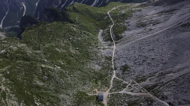 mountain road in the alps
