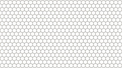 Seamless honeycomb pattern repeating hexagon grid vector background for wallpaper and textile design