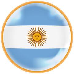 argentina flag button