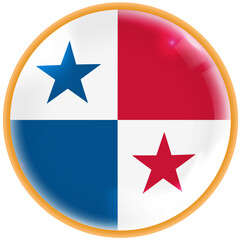 panama flag button