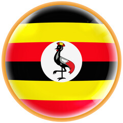  uganda flag button