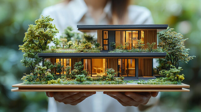 Architect showcases innovative zero-energy building model Generative AI