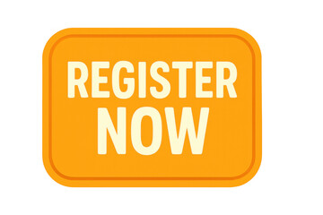 Register now button for web design, online subscription, joining membership, or app account sign up