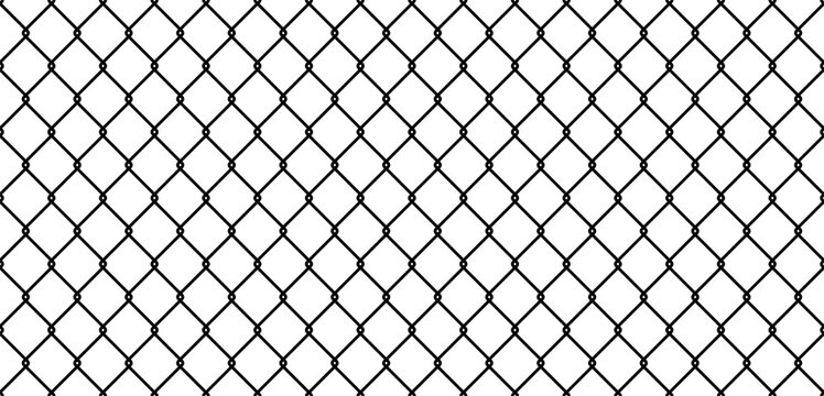 Wire metal mesh pattern. Grid fence texture with iron bars. Lattice isolating hazardous areas.