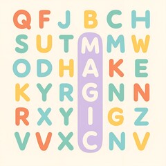 Word Search Puzzle &ldquo;MAGIC&rdquo;