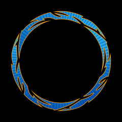 Tribal frames for racing and logo designs