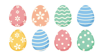 Colorful Easter Eggs Collection - Festive Holiday Decorations.