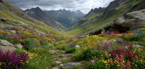 spring in the mountains