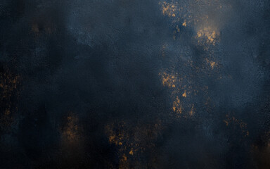 Abstract black and golden rough surface texture ideal for adding a moody and edgy aesthetic to graphic designs.