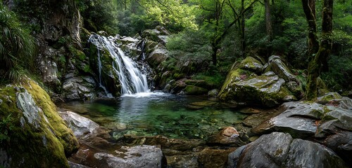 waterfall in the forest