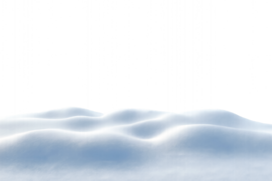 abstract blue background -  Minimalist winter landscape with snow-covered hills and soft contours—transparent background for seasonal design, nature illustration, and tranquil creative projects - Powered by Adobe